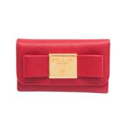 Pre-owned Leather key-holders Prada Vintage , Red , Dames
