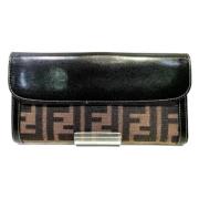 Pre-owned Canvas wallets Fendi Vintage , Brown , Dames