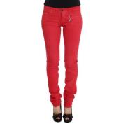 Slim-fit Jeans Costume National , Red , Dames