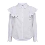 Blouse met ruchedetails Co'Couture , White , Dames