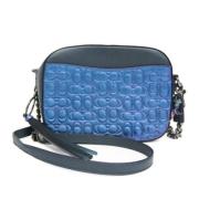 Pre-owned Leather shoulder-bags Coach Pre-owned , Blue , Dames