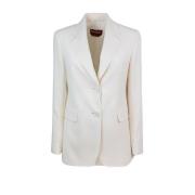 Witte Jassen Tessuto Triacetaat Polyester Max Mara Studio , White , Da...