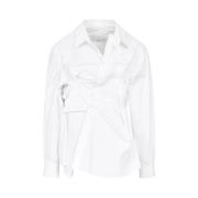 Witte Overhemd Klassieke Stijl Maison Margiela , White , Dames