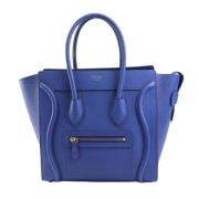 Pre-owned Leather celine-bags Celine Vintage , Blue , Dames