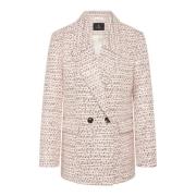 Kristalroze Oversize Blazer Bruuns Bazaar , Pink , Dames