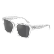 Glitter Crystal Zonnebril Grijs Spiegel Jimmy Choo , Gray , Dames