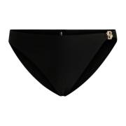 Zwarte Bikini Slip met Double B Monogram Hugo Boss , Black , Dames