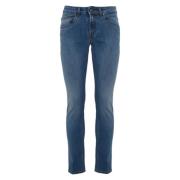 Slim Fit Denim Broek Fay , Blue , Heren