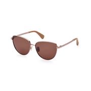 Bruine Zonnebril Mm0053-38E Max Mara , Brown , Dames