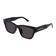Rechthoekige zonnebril Balenciaga , Black , Unisex