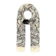 Wollen foulard met print Alexander McQueen , Multicolor , Dames