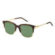 Stijlvolle zonnebril in Havana/Goud met groene lens Marc Jacobs , Brow...