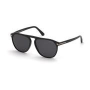 Jasper-02 Zonnebril Rook Gouden Frame Tom Ford , Black , Heren