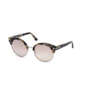 Alissa Zonnebril Bruine Gespiegelde Lens Tom Ford , Multicolor , Dames