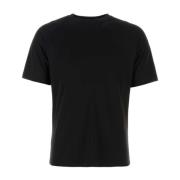 Zwarte wollen T-shirt Z Zegna , Black , Heren