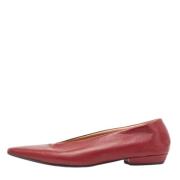 Pre-owned Fabric flats Bottega Veneta Vintage , Red , Dames