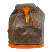 Pre-owned Canvas backpacks Louis Vuitton Vintage , Brown , Dames