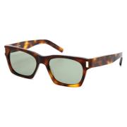 Groene Havana Zonnebril Saint Laurent , Brown , Unisex