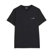 Zwarte Minimalistische T-shirt A.p.c. , Black , Heren