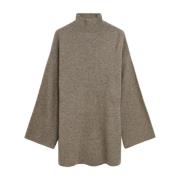 Oversize Turtleneck Wool-Blend Sweater By Herenne Birger , Beige , Dam...