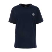 Midnight Blue Katoenen T-shirt A.p.c. , Blue , Dames