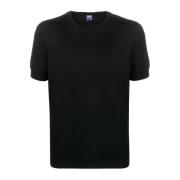 Supima Cotton Light T-Shirt Zwart Fedeli , Black , Heren