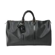 Pre-owned Leather handbags Louis Vuitton Vintage , Black , Dames