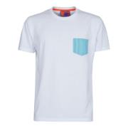 Katoenen T-shirt met zakmotief Gallo , Multicolor , Heren
