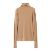 Kameel Turtleneck Top Rodebjer , Brown , Dames