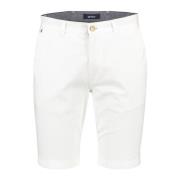 Witte katoenen stretchshorts Gardeur , White , Heren