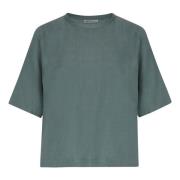 Diedra Shirt-Blouse in Groen Cupro Drykorn , Green , Dames