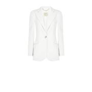 Effen kleur jas - technische stof Rinascimento , White , Dames