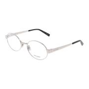 Ronde Metalen Frame Bril Saint Laurent , Gray , Unisex