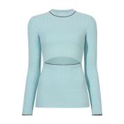 Blauwe Cut-out Boucle Top Proenza Schouler , Blue , Dames