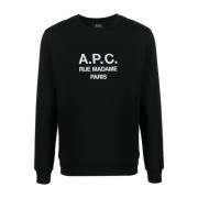 Zwarte Sweatshirt Stijlvol Comfortabel Garderobe Must-Have A.p.c. , Bl...