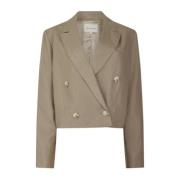 Chagos Linen Blazer Loulou Studio , Gray , Dames