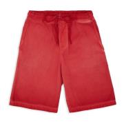 Stijlvolle Bermuda shorts in gerbera katoen Gallo , Red , Heren