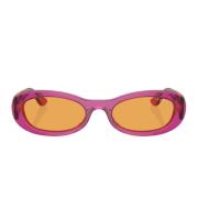 Moderne ovale zonnebril met paars frame Vogue , Purple , Dames