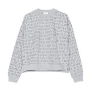 Logo-Print Sweatshirt Ganni , Gray , Dames