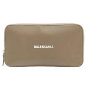 Pre-owned Leather wallets Balenciaga Vintage , Brown , Dames