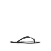 Leren Hartdetail Slippers By Herenne Birger , Black , Dames