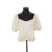 Pre-owned Silk tops Isabel Marant Pre-owned , White , Dames