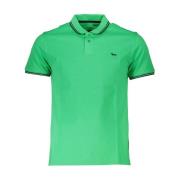 Groene Katoenen Polo Contrastdetails Heren Harmont & Blaine , Green , ...