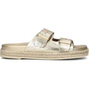 Gouden Gesp Slipper Espa Zool Lina Locchi , Yellow , Dames