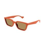 Oranje Bruine Zonnebril Gg1539S 004 Gucci , Orange , Heren