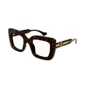 Stijlvolle Havana Frame Zonnebril Gucci , Brown , Dames