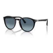 Heren Zonnebril Acetaat Kristal Samenstelling Persol , Black , Heren