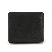 Pre-owned Leather wallets Louis Vuitton Vintage , Black , Dames