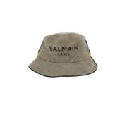 Pre-owned Cotton hats Balmain Pre-owned , Green , Dames