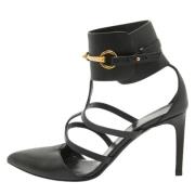 Pre-owned Leather heels Gucci Vintage , Black , Dames